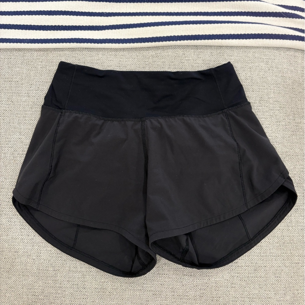 lululemon Black speed up shorts